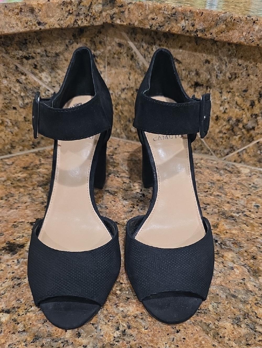 Vince Camuto Black Block Heels - SZ 10